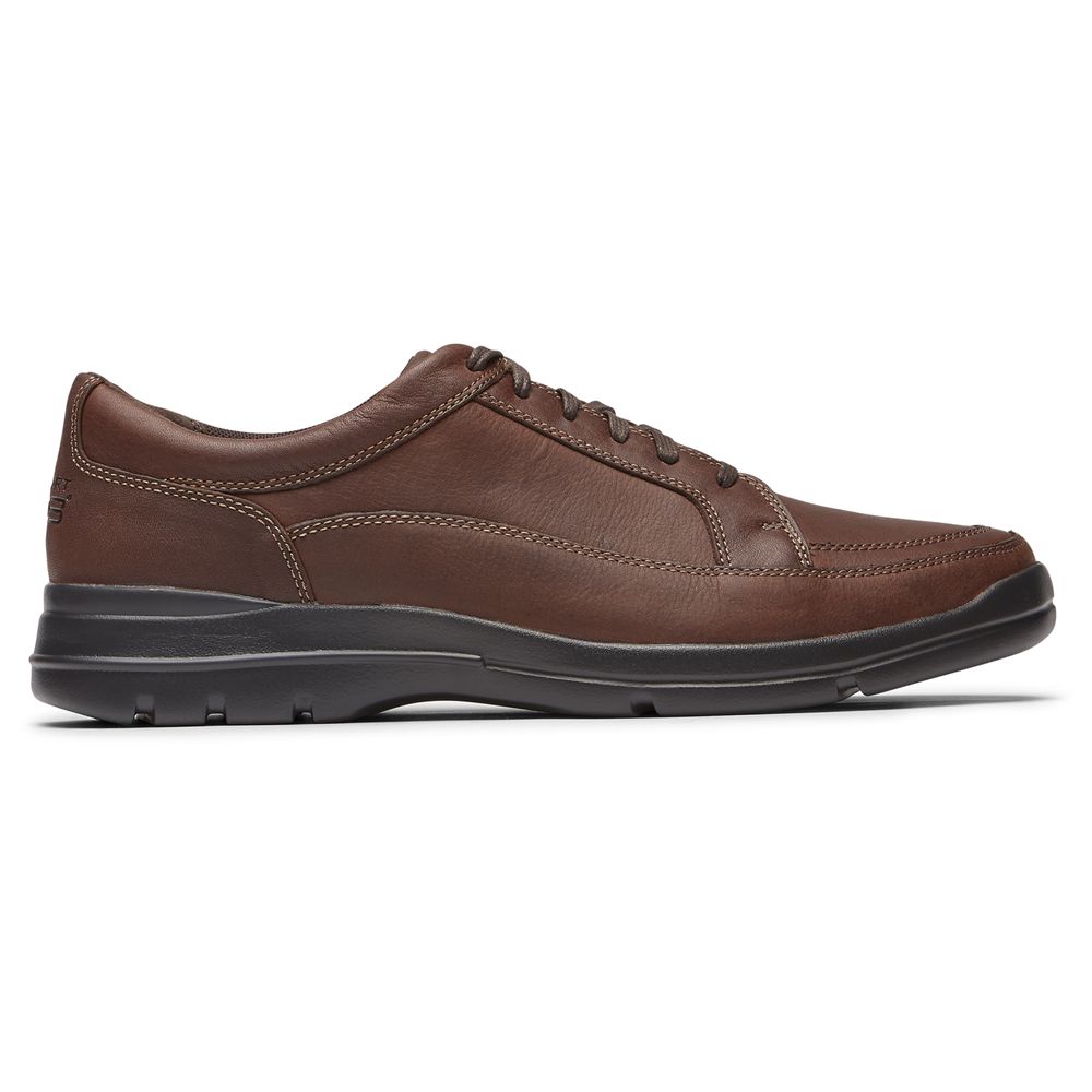 Sapatos De Caminhada Homem Rockport Junction Point Lace To Toe Chocolate,Portugal OHWSU-4962